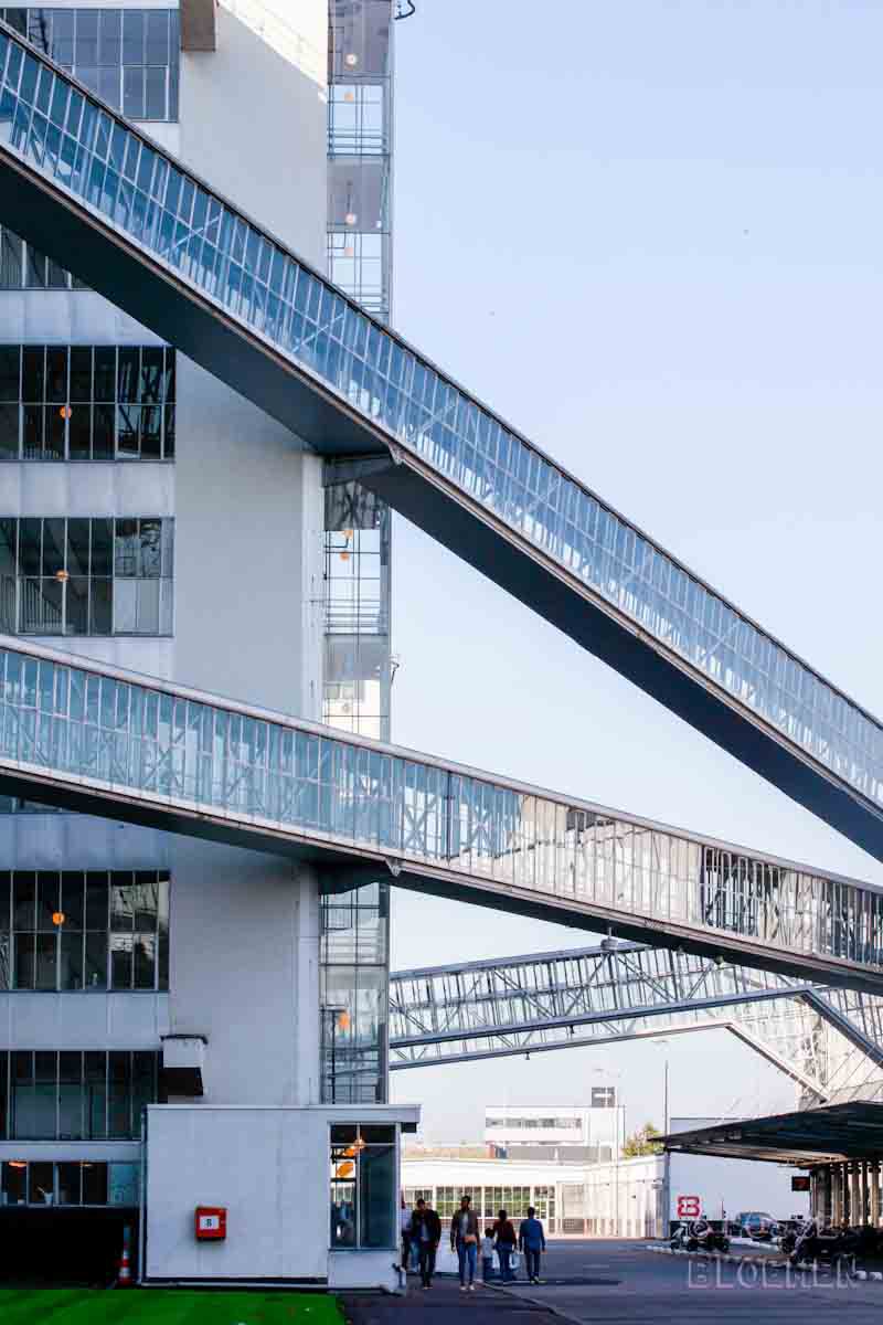 Uiterlijk van de buitenkant van de Van Nelle Fabriek Rotterdam